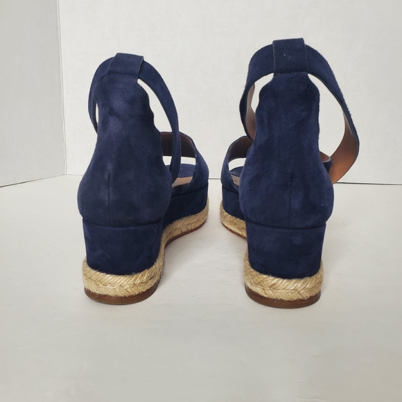 Chloe Blue Espadrilles with Suede Texture - Picture 8 of 8